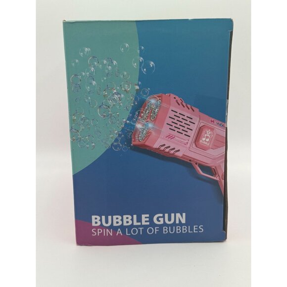 Electric Bubble Gun With Lighting Effects & Colorful Bubbles For Kids Aged 3+ - Picture 2 of 5